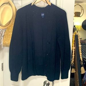 GAP cable knit button up sweater